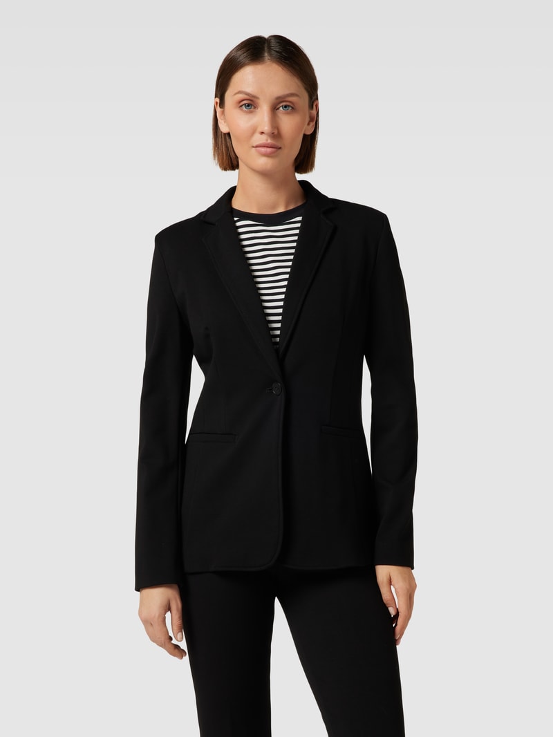 Blazer mit Reverskragen Modell 'TAROCCHI' in schwarz