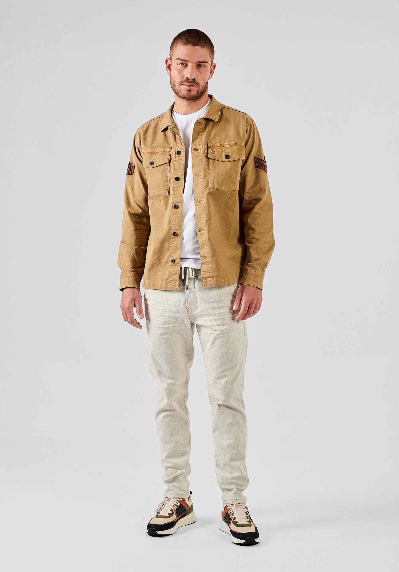 DIKEN  Chemise en jean camel Homme