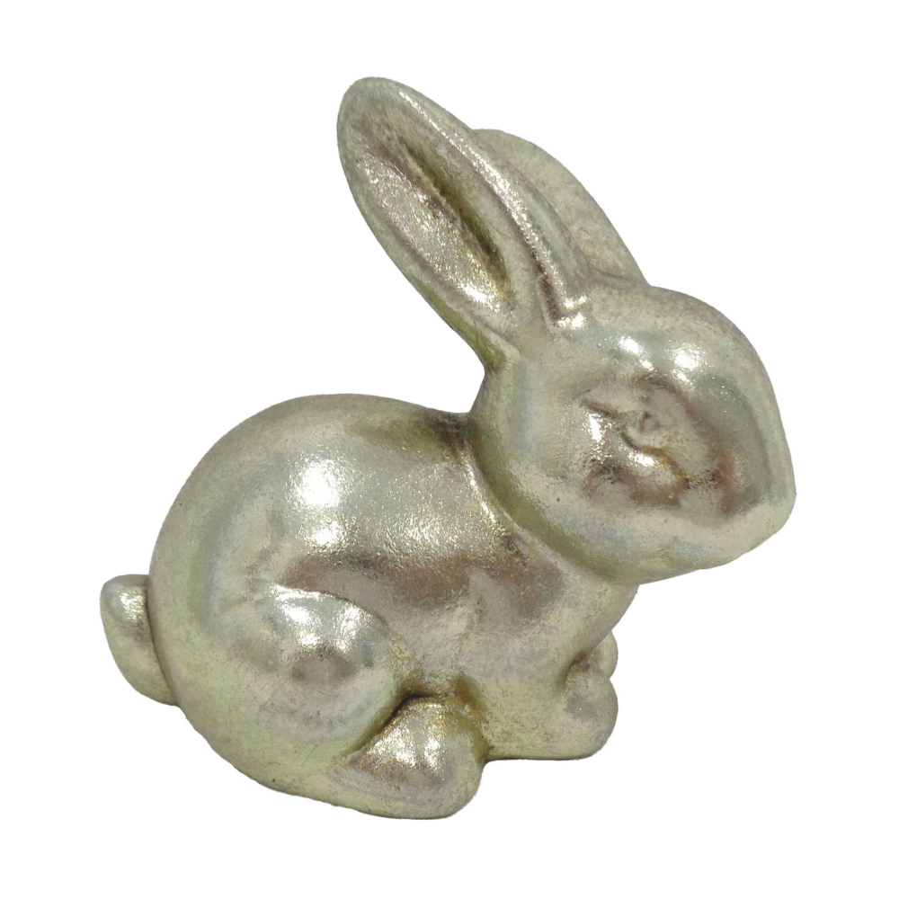 Deko-Hase sitzend goldfarben