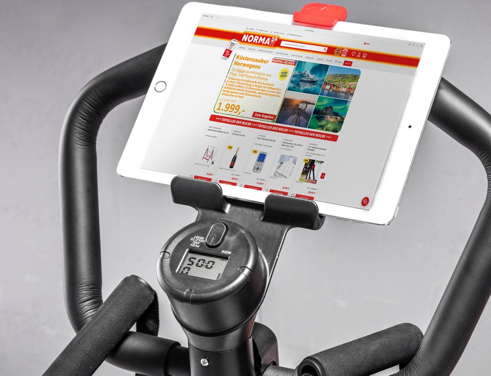 TOPFIT Swing-Stepper mit Haltegriff, Griffstange und LCD-Monitor