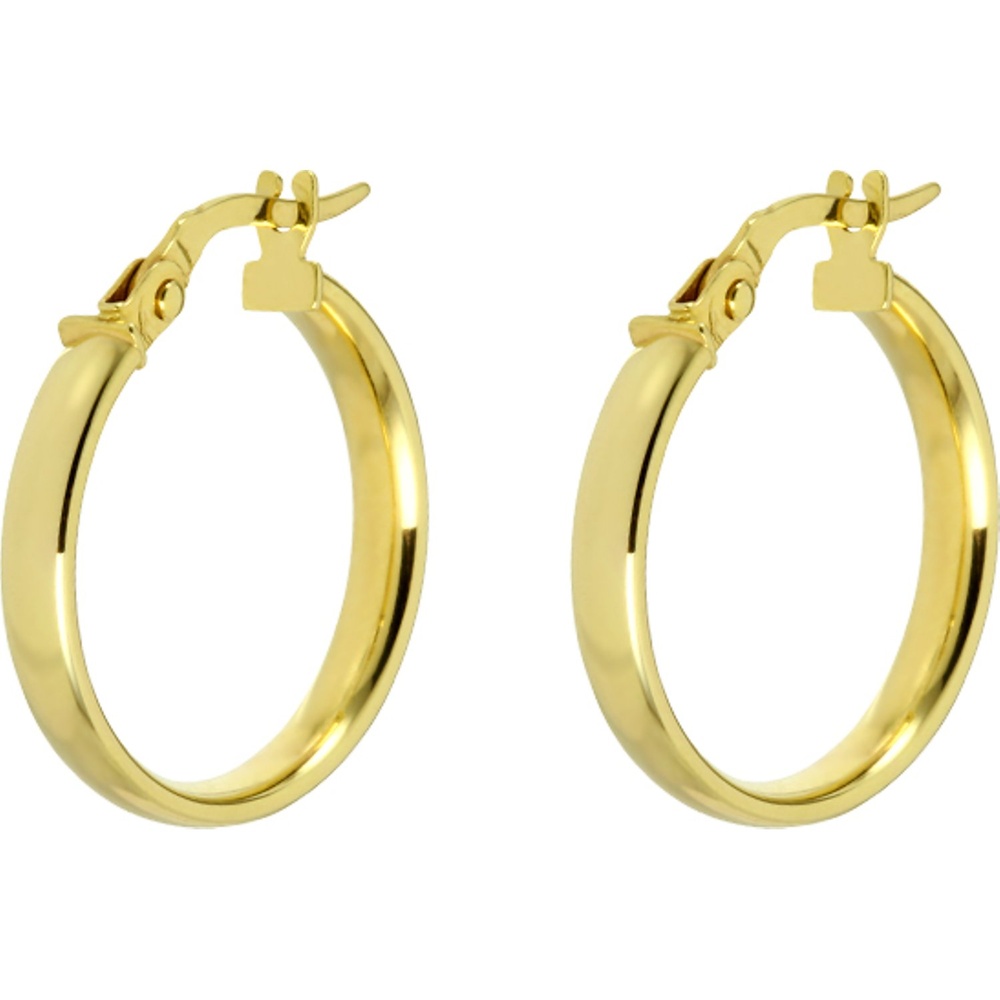 Valeria Créoles 375 Or jaune or jaune Boucles d'oreilles