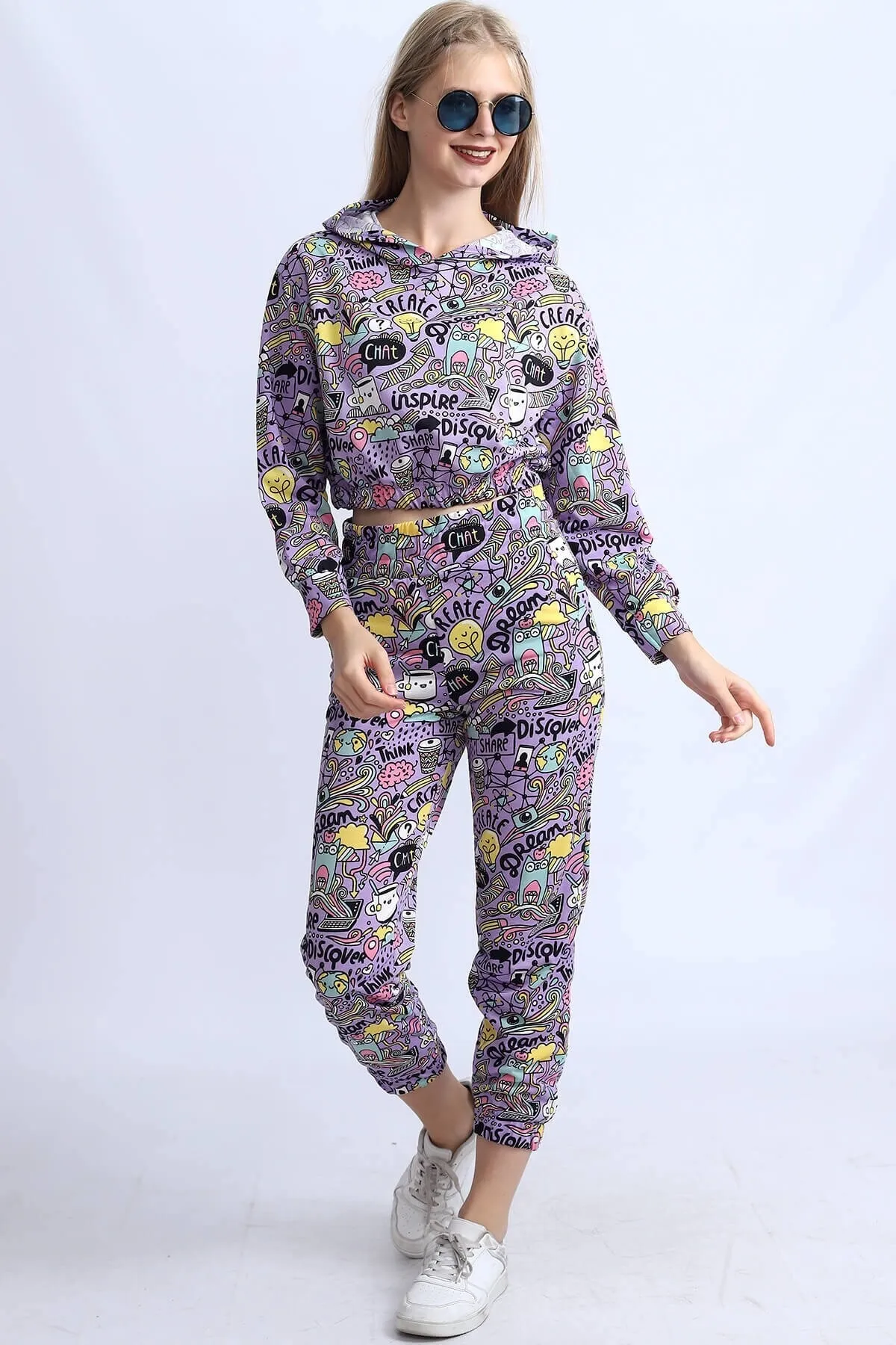 Deafox  Zweiteiler - Lila - Regular Fit