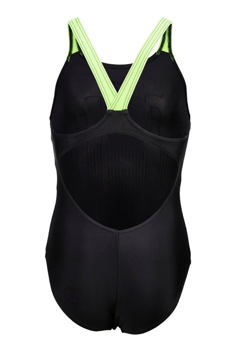 Arena Badeanzug GIRL'S SWIMSUIT V BACK GRAPHIC mit Ringerrücken