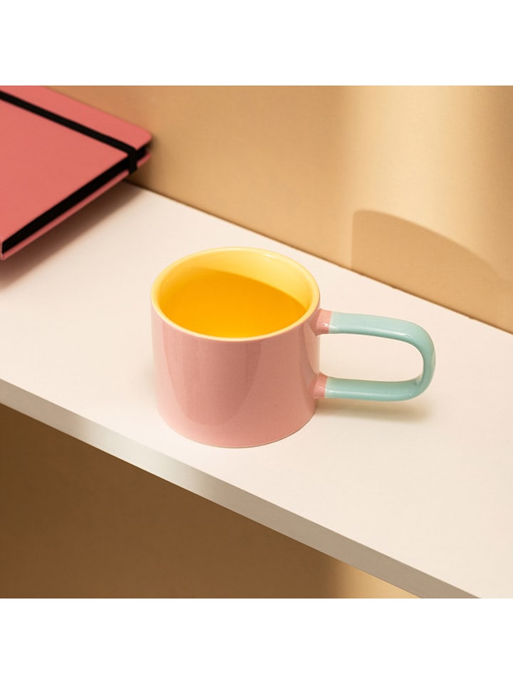 Homla Tasse ''Finko'' in Rosa/ Gelb/ Hellblau - 300 ml günstig kaufen onesize