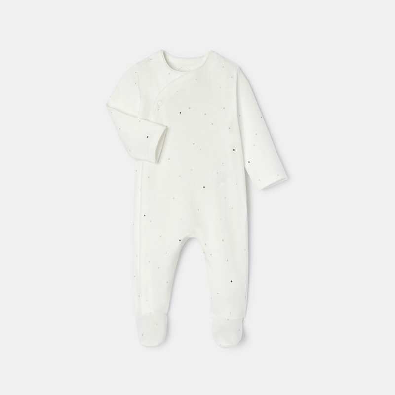 Dors-bien en interlock blanc naissance Absorba