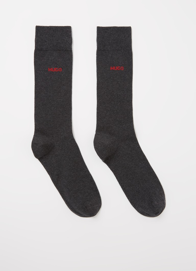 Șosete cu logo HUGO BOSS, set de 2