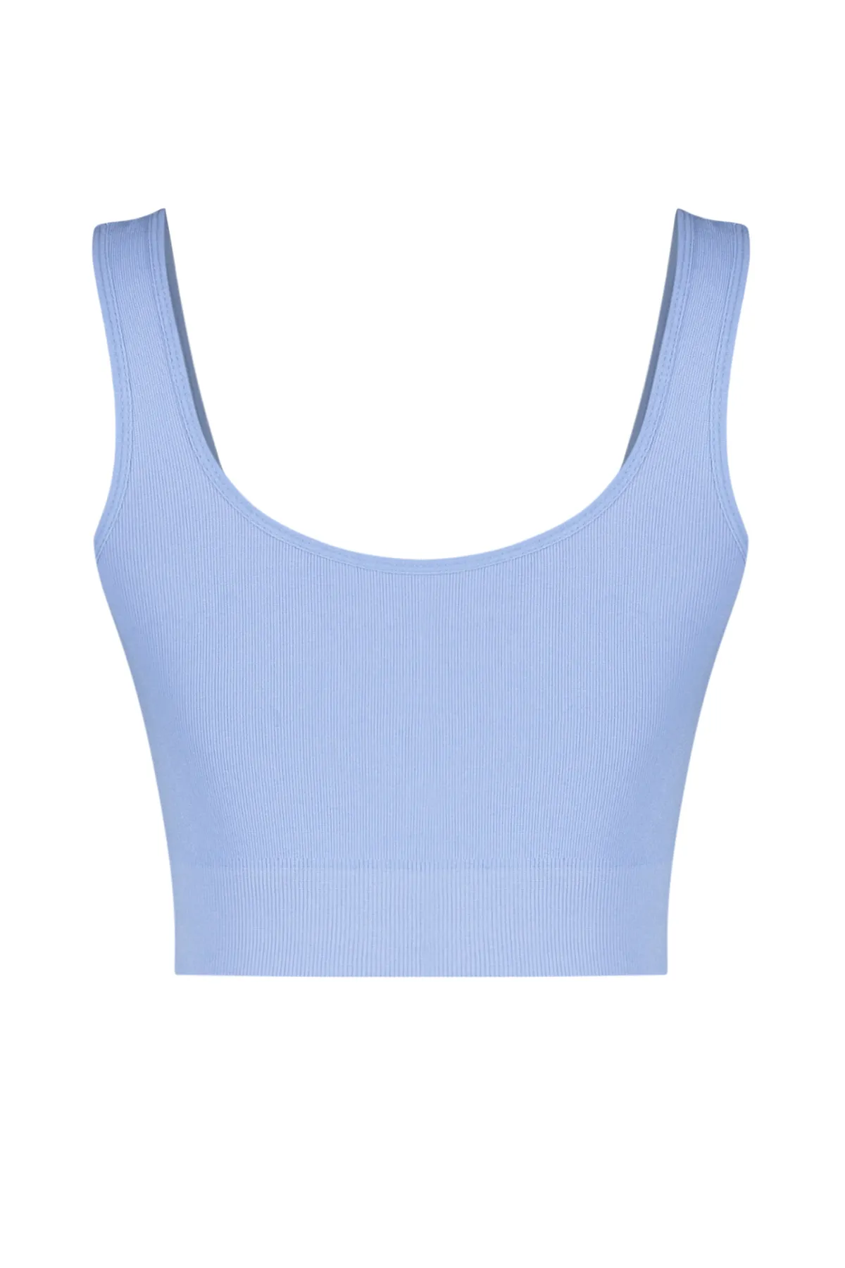 Trendyol Collection  Blauer nahtloser/nahtlos unterstützter/formender gestrickter Sport-BH TWOAW23SS00019