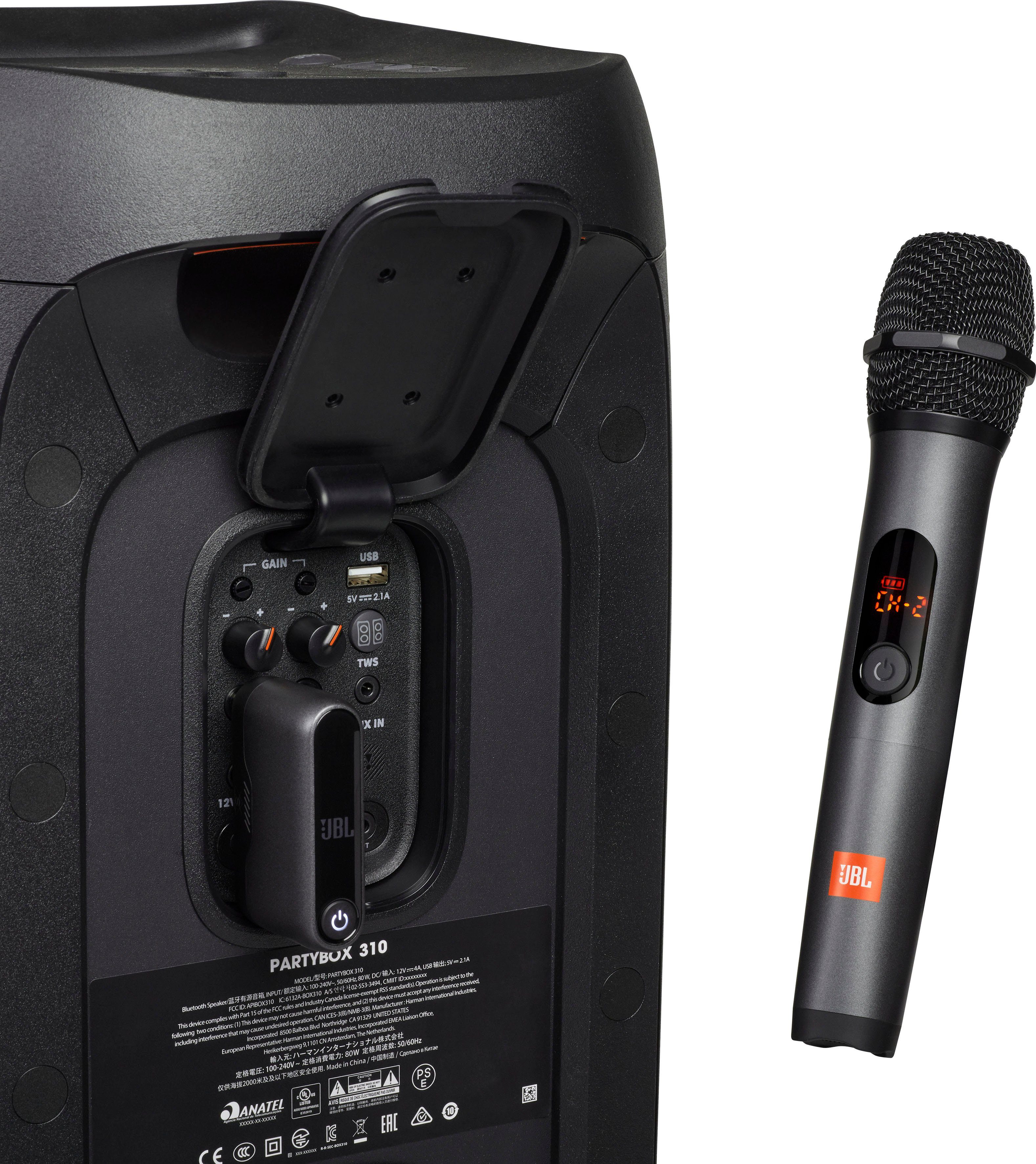 JBL Mikrofon wireless Microphone (Set), 2 Mikrofone und 1 Dongle