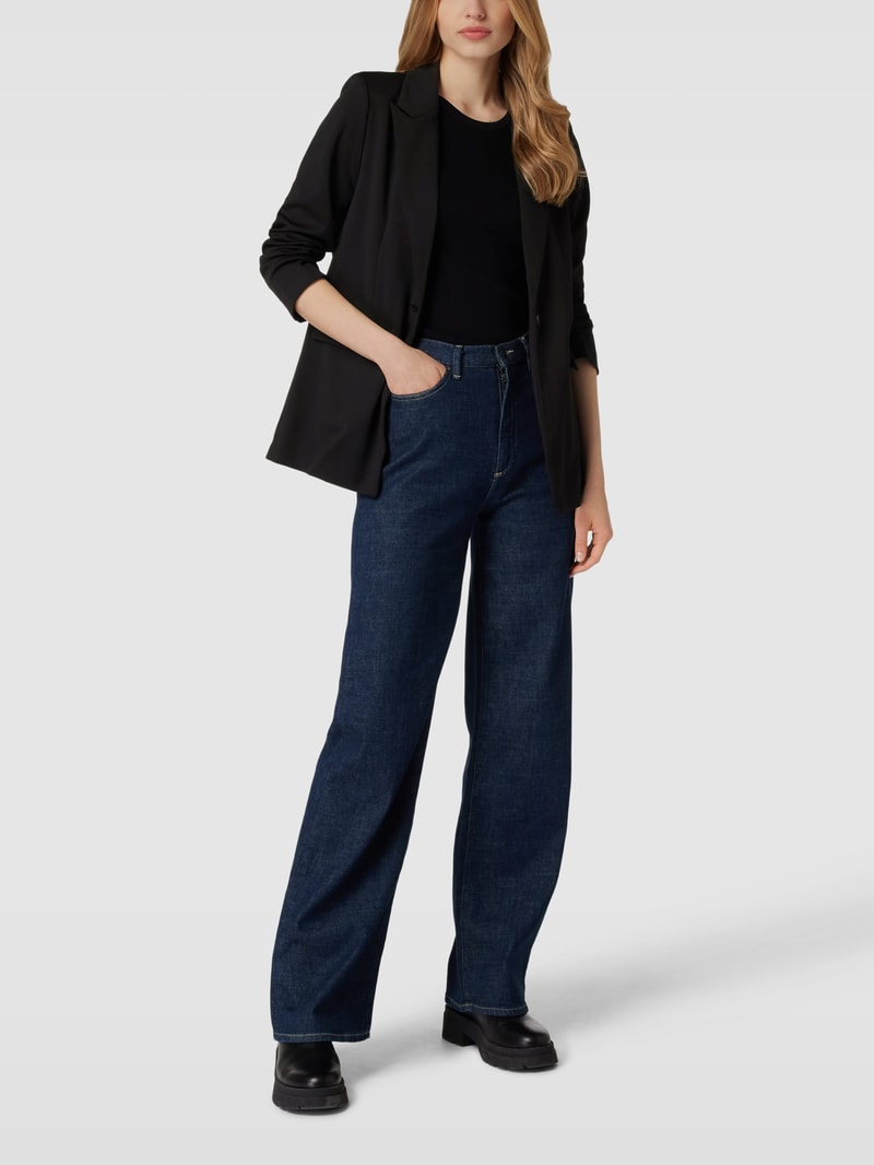 Blazer mit Reverskragen Modell 'Rizetta' in schwarz