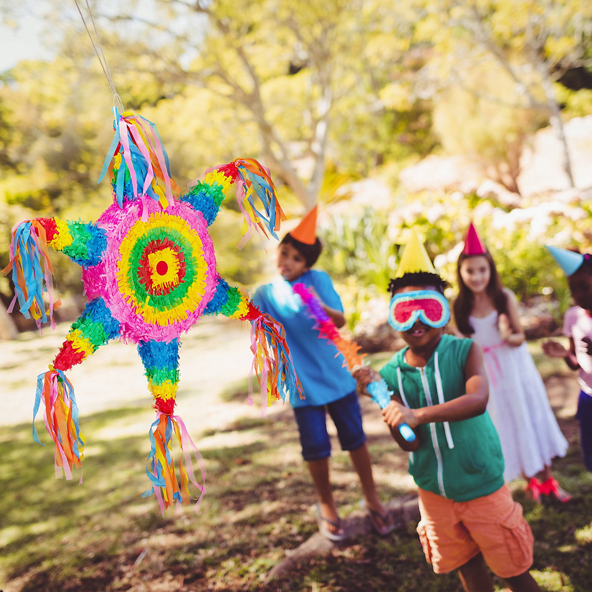 4-tlg. Pinata Set Stern