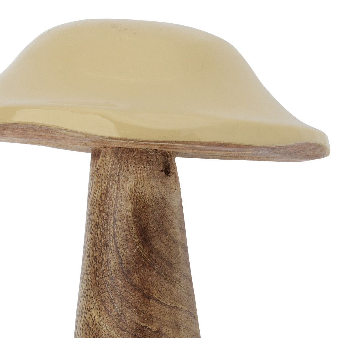 Großer Deko-Pilz mit glänzendem Kopf