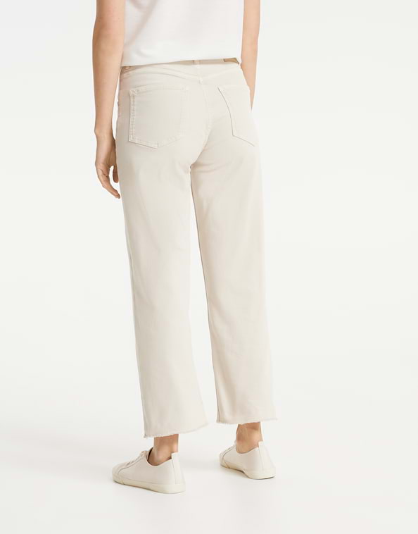 Wide Cropped Jeans Momito colored