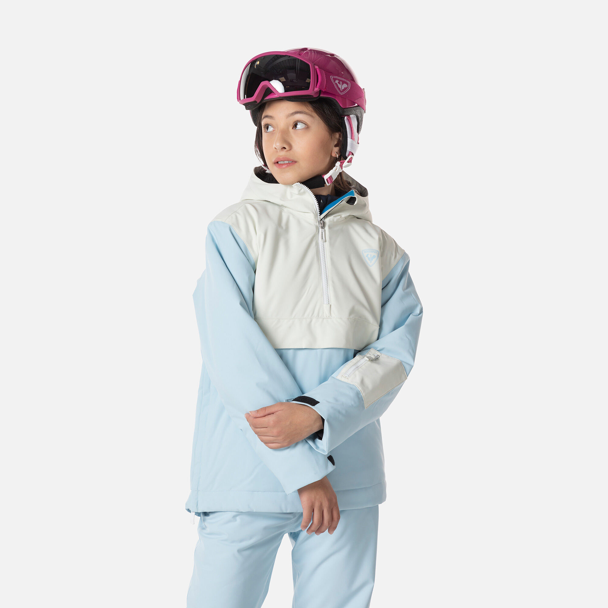 Veste anorak de ski Bicolor enfant