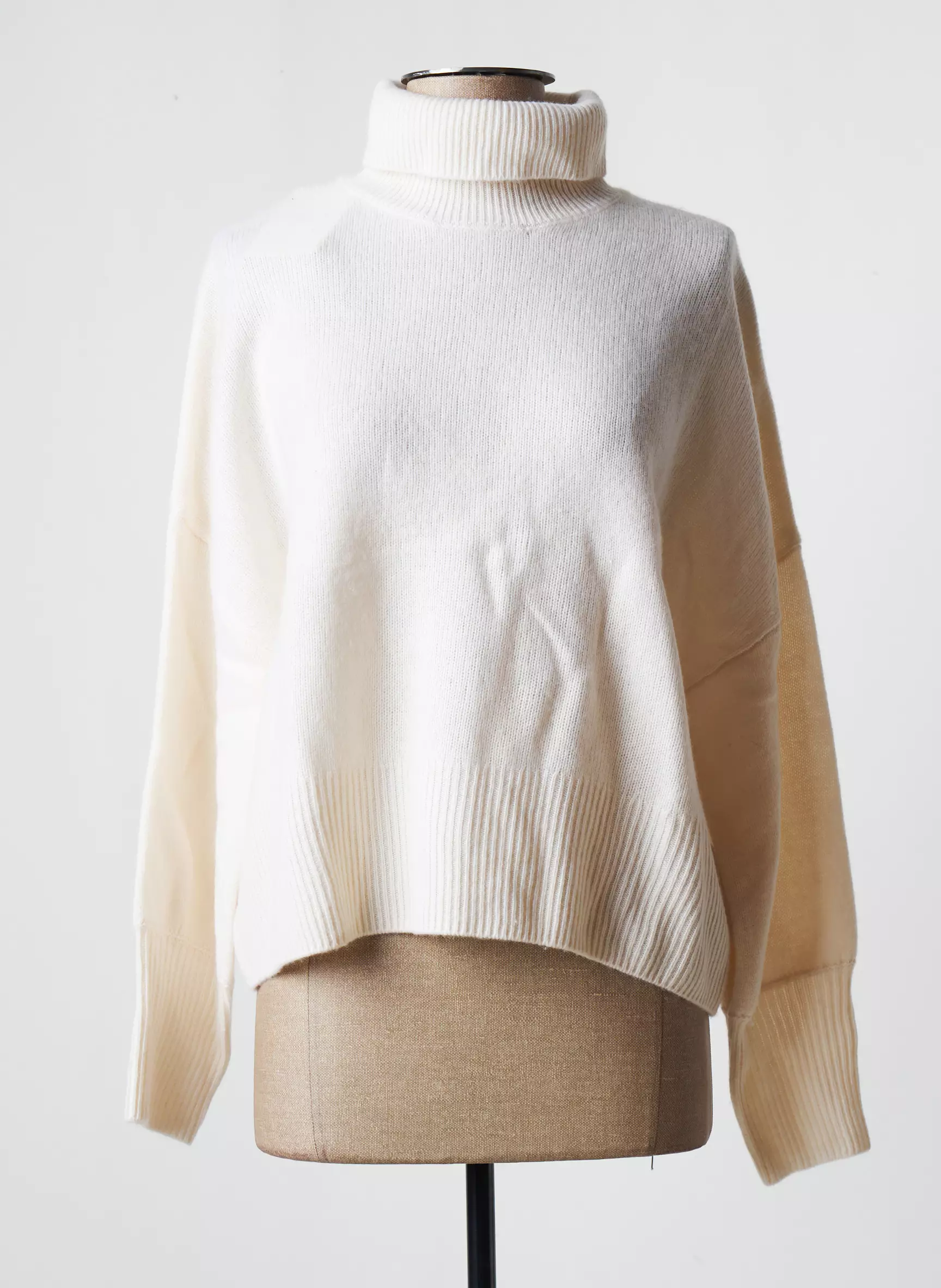 Les Tricots De Lea Cols Roules Femme couleur beige