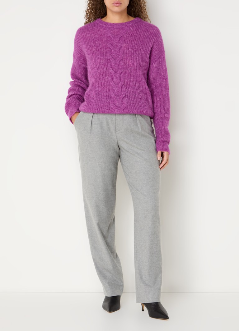 Maglione a trecce grosse di Claudia Sträter in misto lana d'alpaca