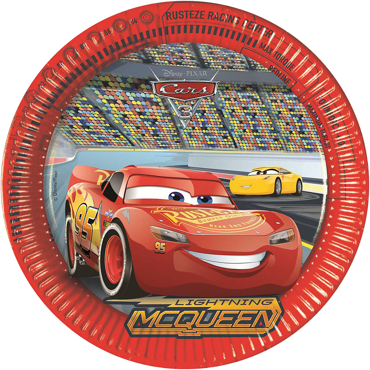 Papp-Partyteller   Cars 3, Ø 23 cm, 8 Stück