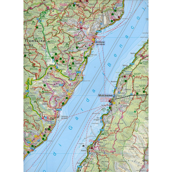 Gardasee, Wanderkarte 1:50.000 - Wanderkarte