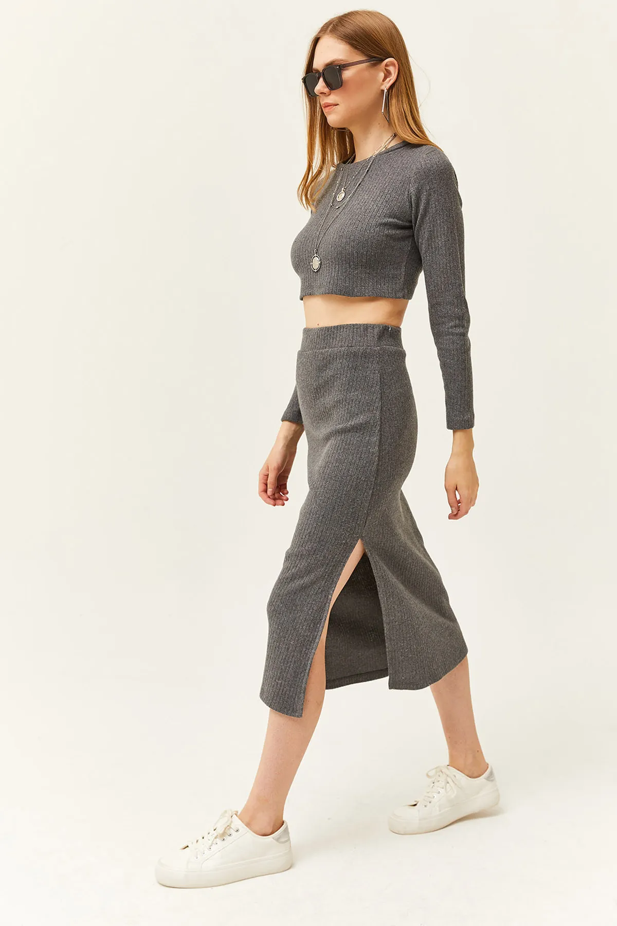 Olalook  Zweiteiler - Grau - Regular Fit