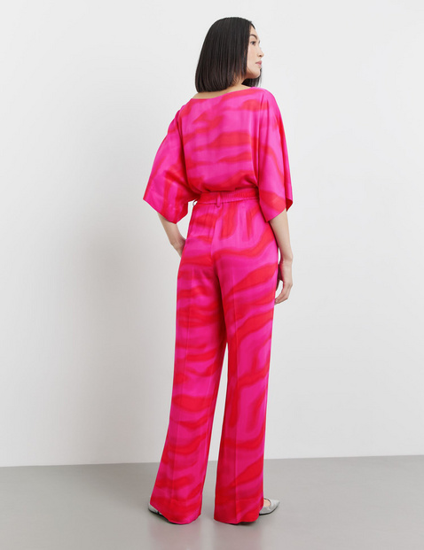 Palazzohose aus edlem Satin