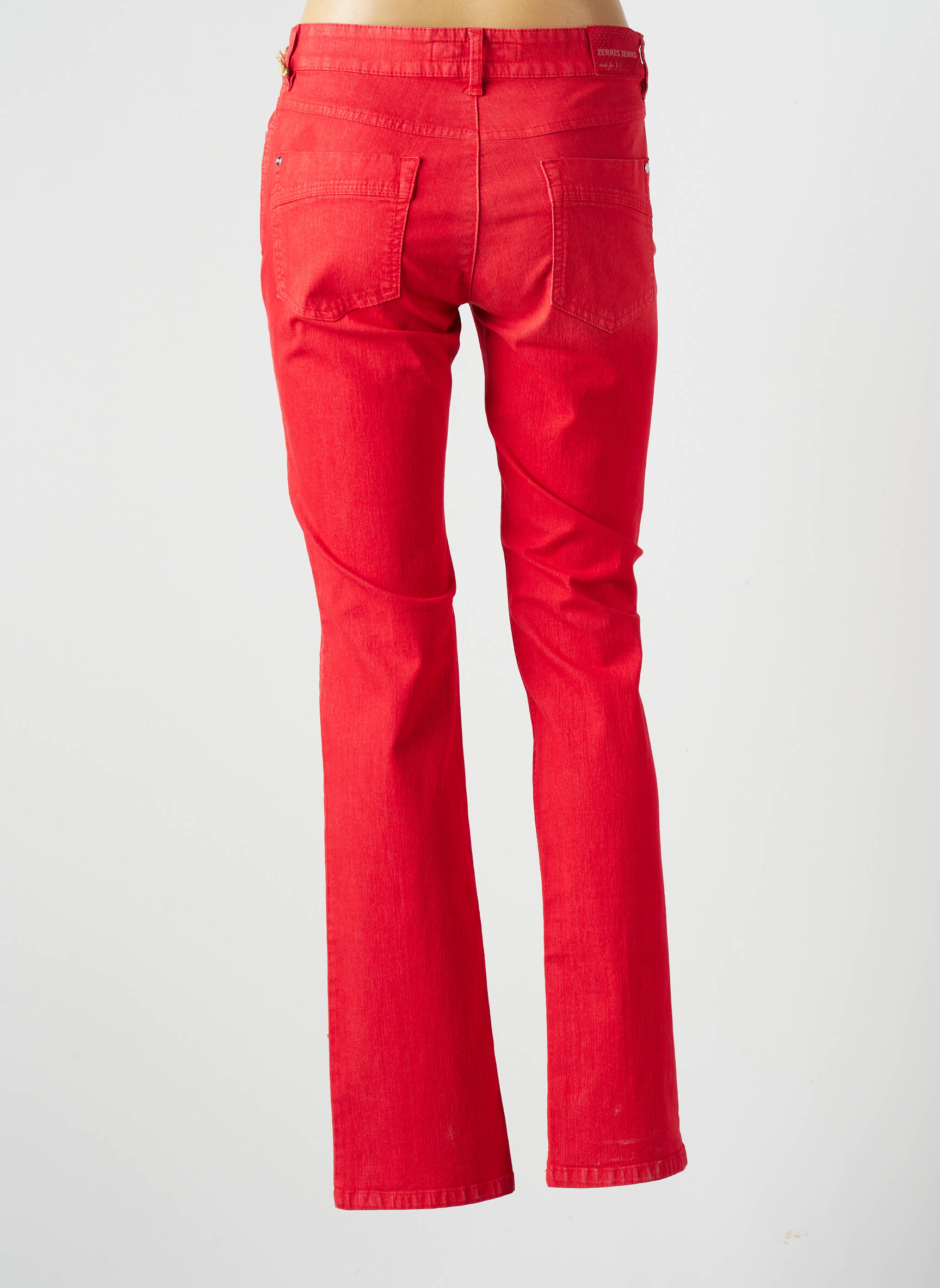 Zerres Jeans Coupe Slim Femme couleur rouge
