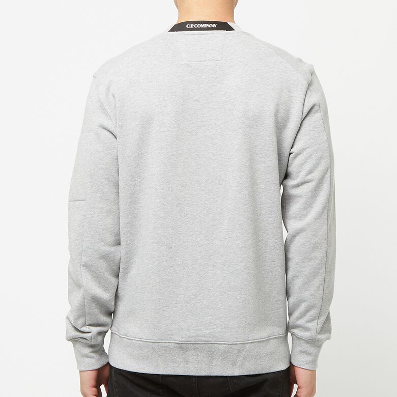 C. P. Company Diagonal Raised Fleece Sweatshirt grau