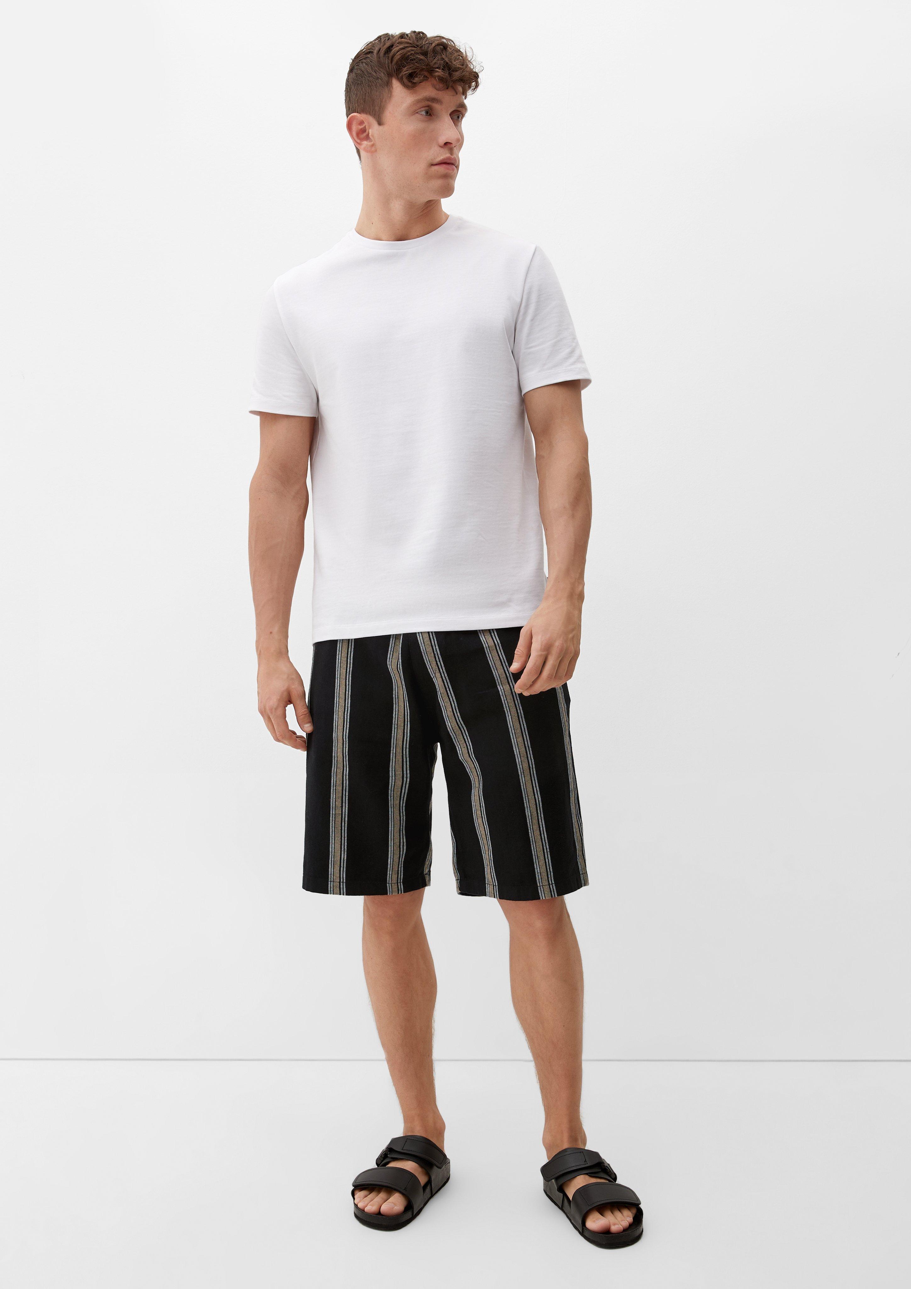 Relaxed: Bermuda mit Streifen  2132058-99G7