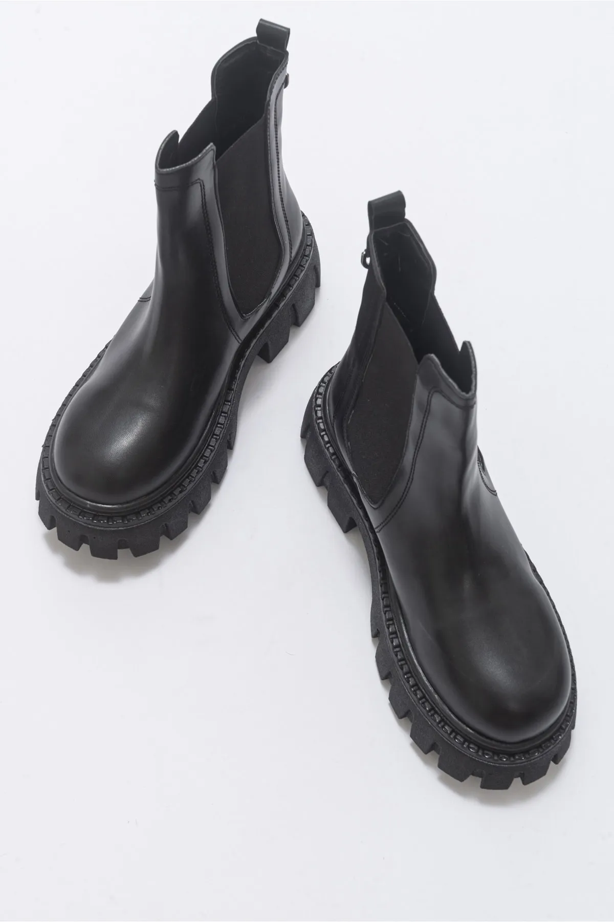 LuviShoes  Chap Schwarze Damenstiefel