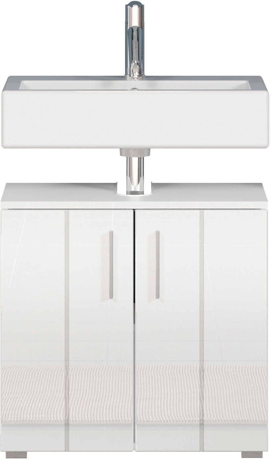 welltime Waschbeckenunterschrank Prag (1-St) Badmöbel, Breite 60cm