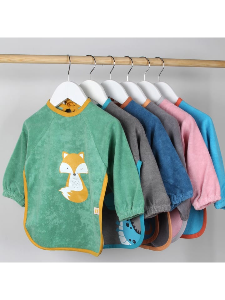 Schlummersack Lätzchen mit Ärmeln wasserfest in Braun günstig kaufen 1-2 Jahre