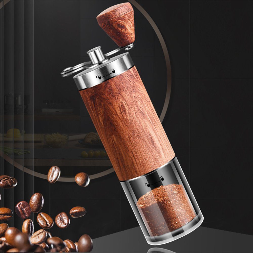 Zimtky Kaffeemühle Handkaffeemaschine, Kaffeemühle, Mini-Mühle, Mahlwerk aus Edelstahl
