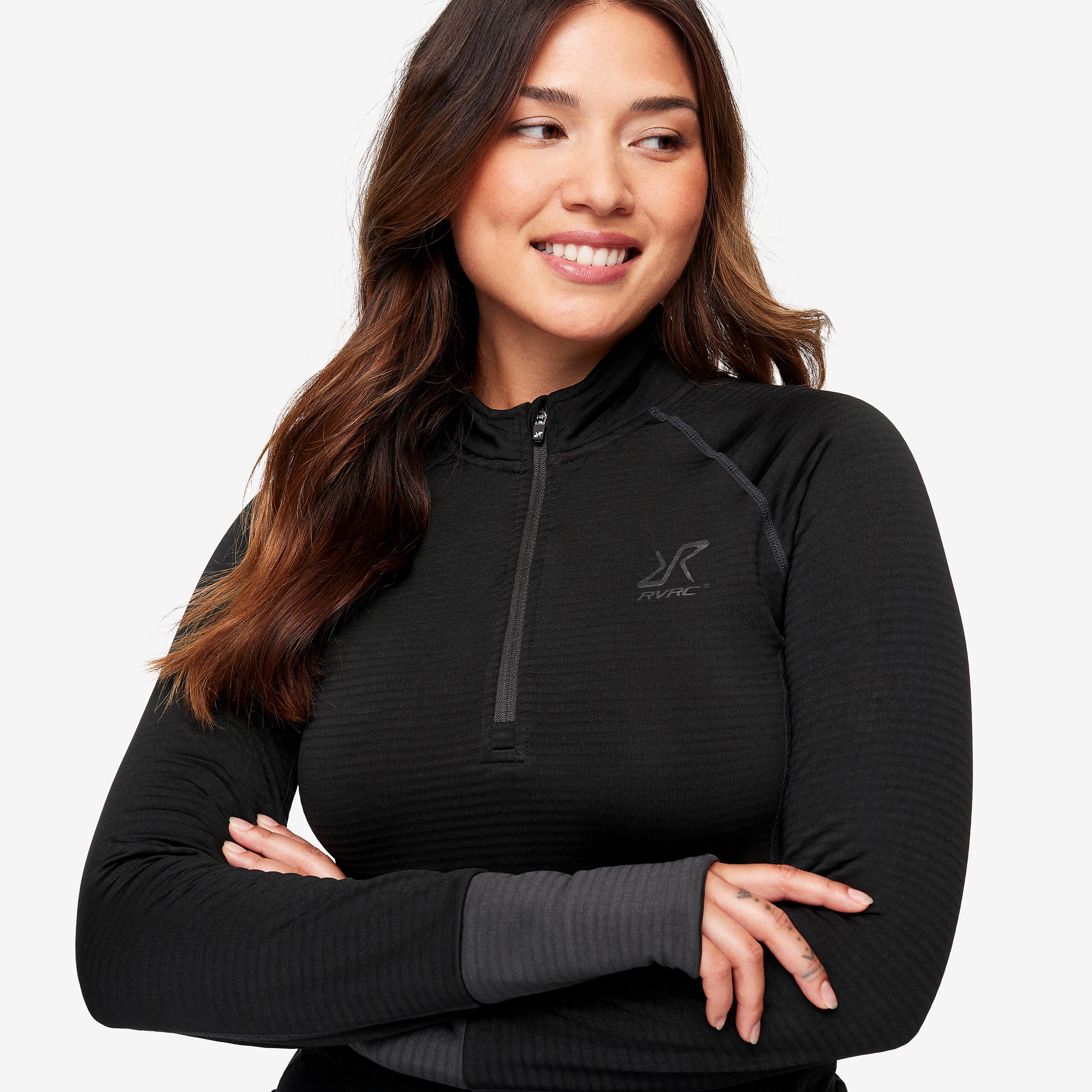 Hiball Waffle Base Layer Set Femme Black