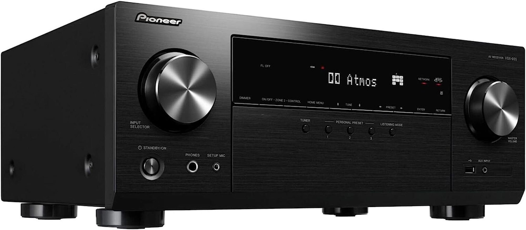 Pioneer VSX-935M2 7.2 AV Receiver 8K WiFi BT Atmos Sonos AirPlay schwarz AV-Receiver