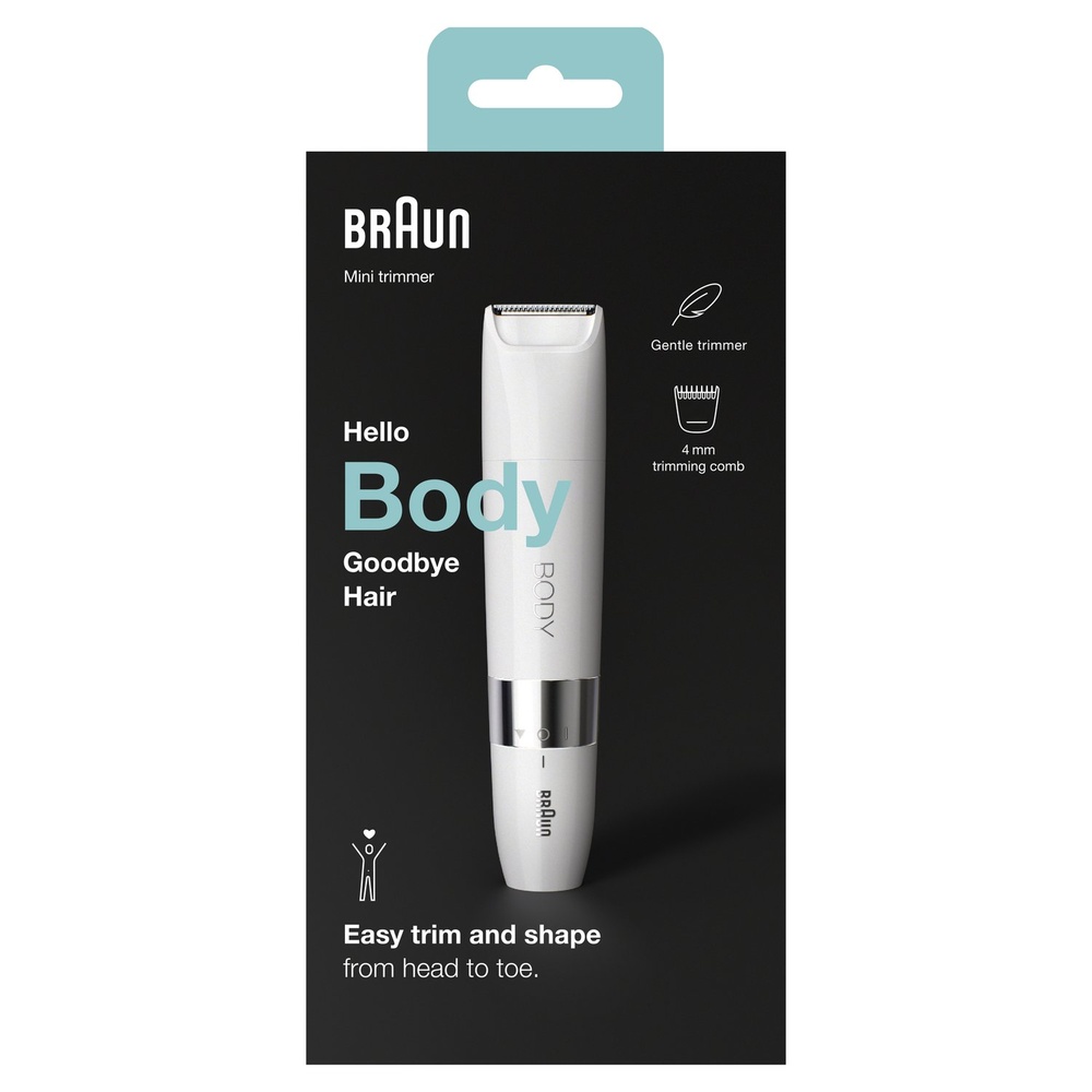 braun Braun Body Mini BS1000 - Tondeuse CorpsÉlectrique Pour Femme Et Homme Rasoir Electrique