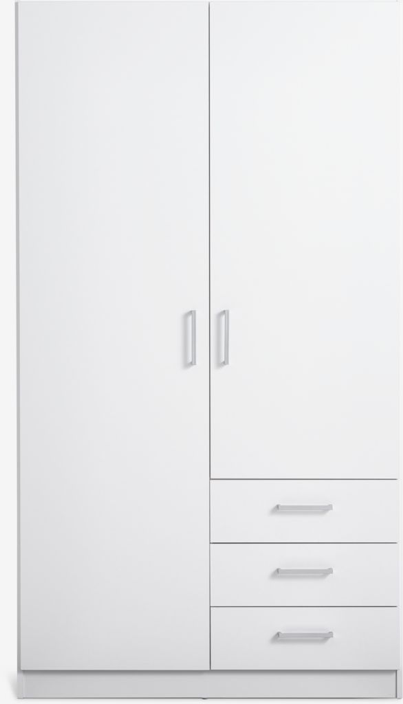 Armário FANDRUP FANDRUP 97x176 com 2 portas e 3 gavetas, branco