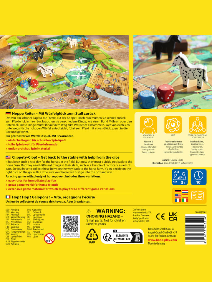 Haba Spiel Hoppe Reiter in mehrfarbig günstig kaufen onesize