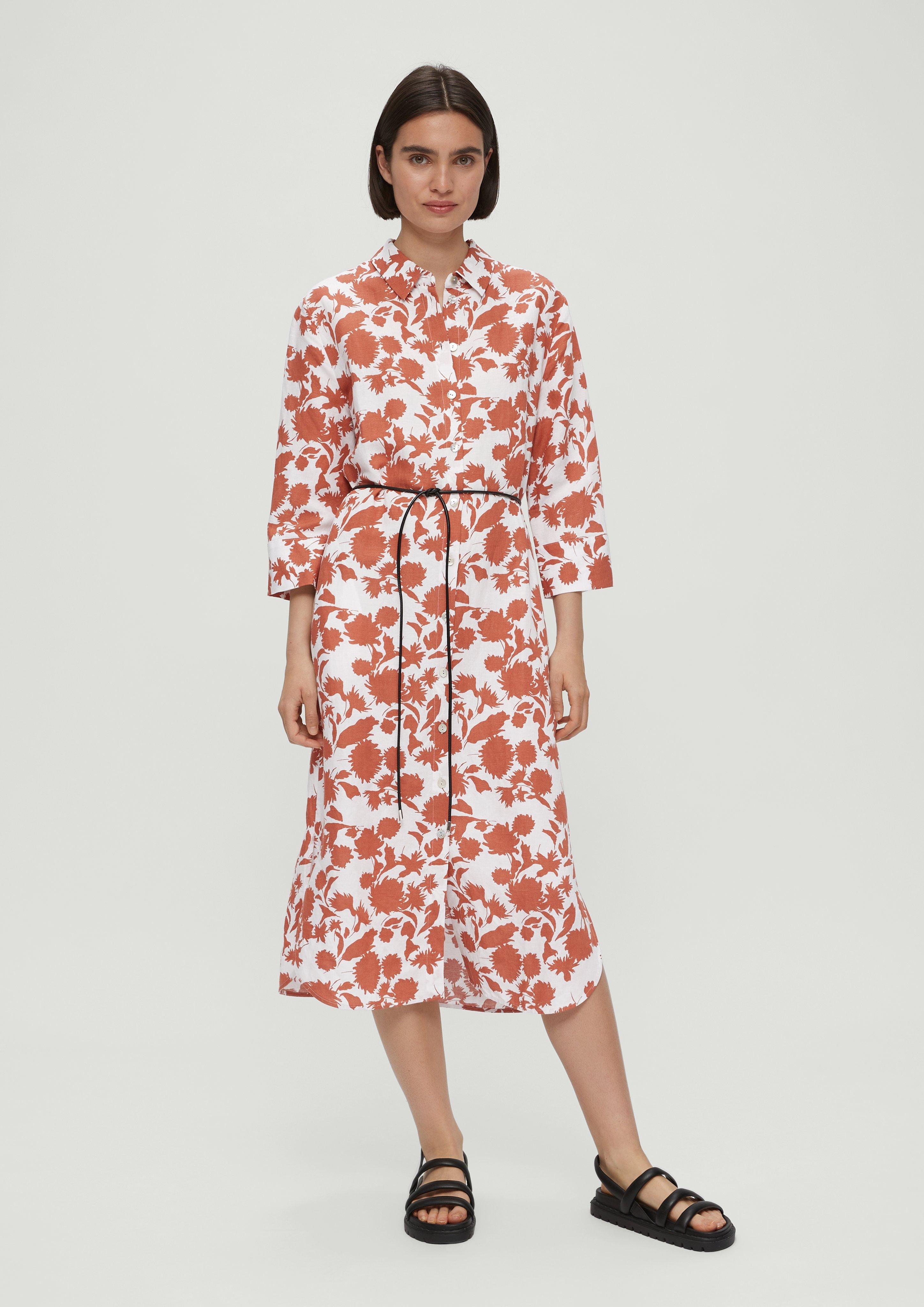 Kleid aus Leinenmix  2132298-28A2