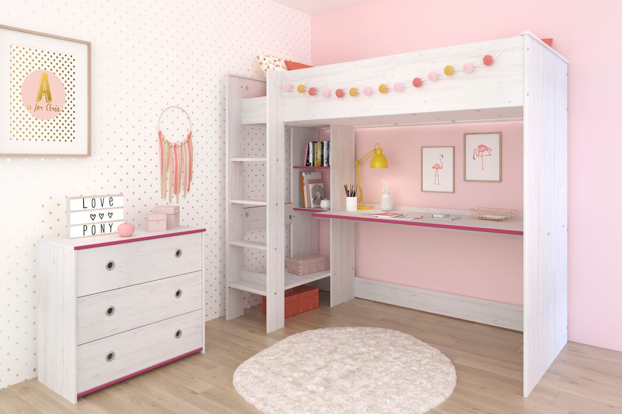 Parisot Kinderzimmer, 2-tlg., Smoozy 29 - Kanten drehbar - Pink oder Blau