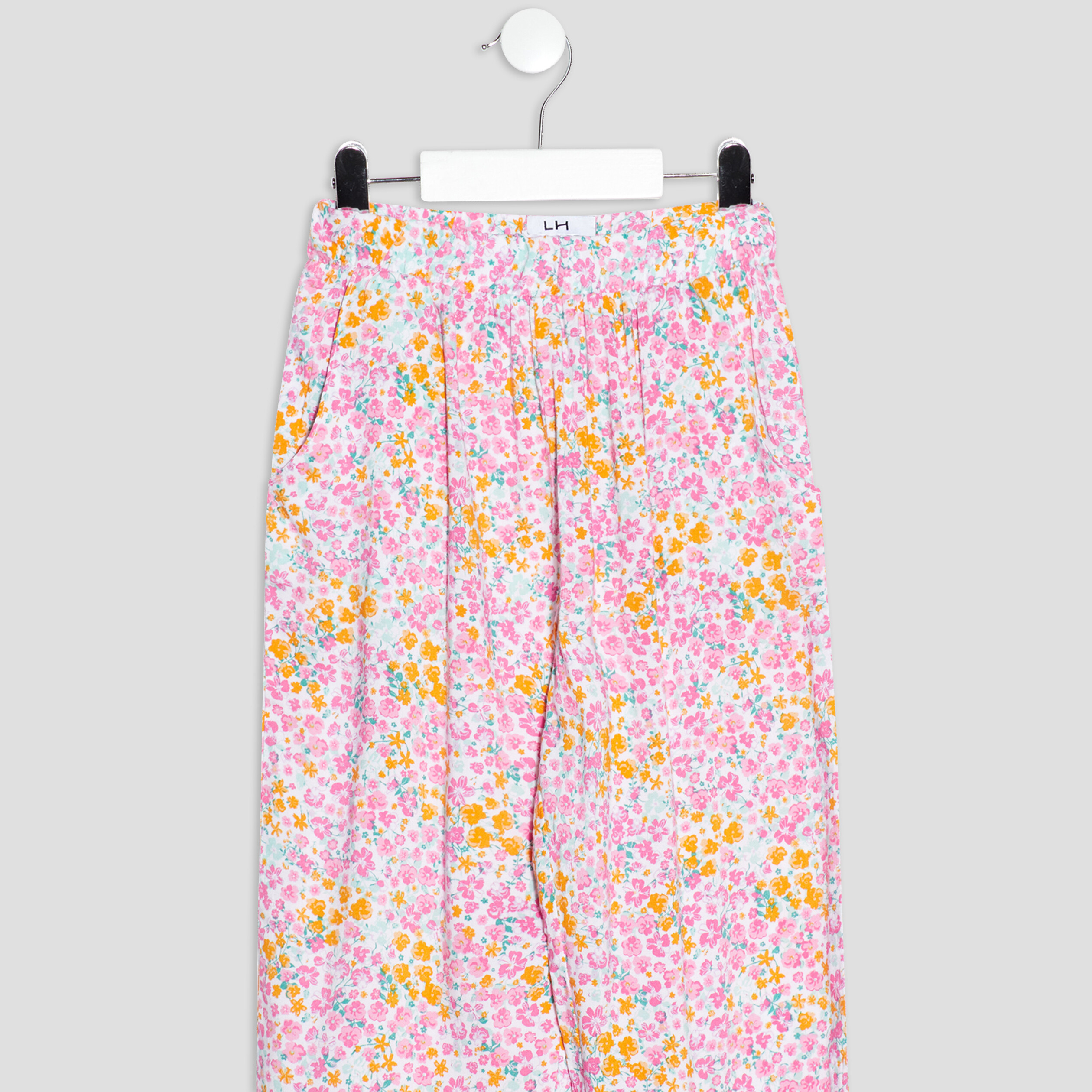 Pantalon droit fluide ecru fille | La Halle