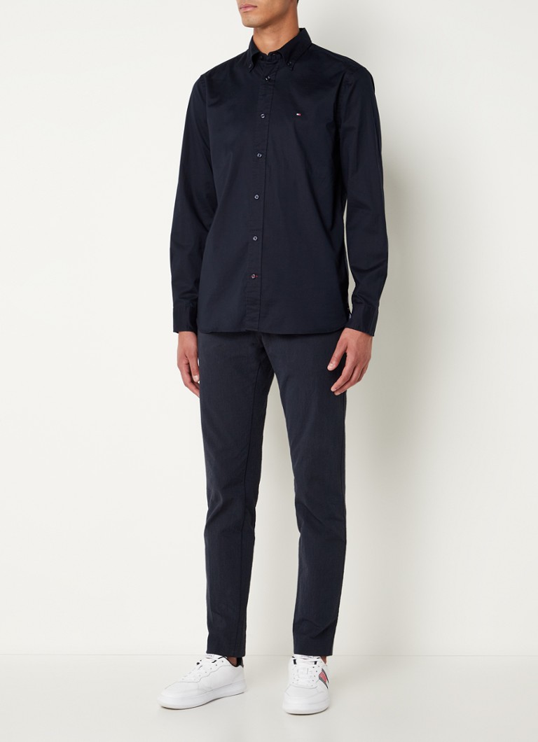 Tommy Hilfiger košulja regularnog kroja s vezom logotipa