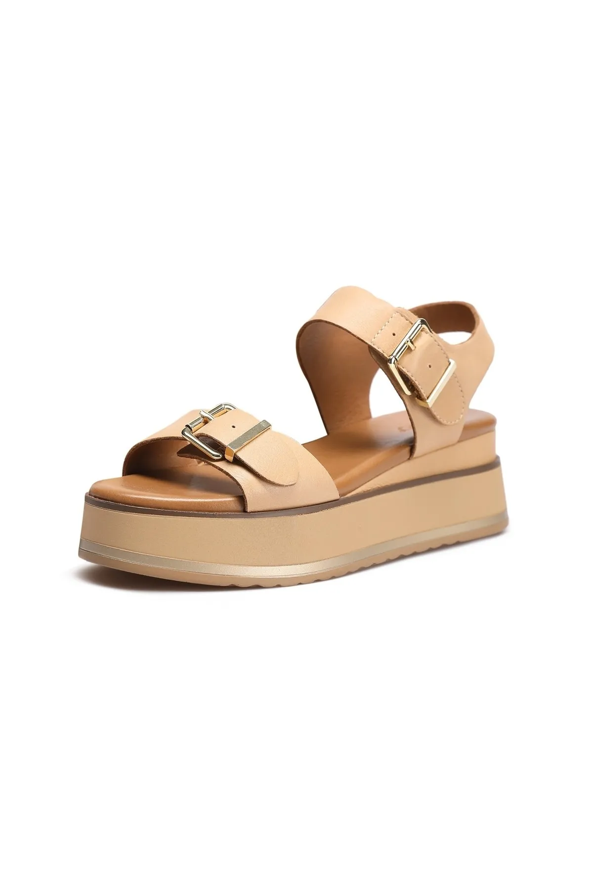 INUOVO  Sandalette - Braun - Flacher Absatz