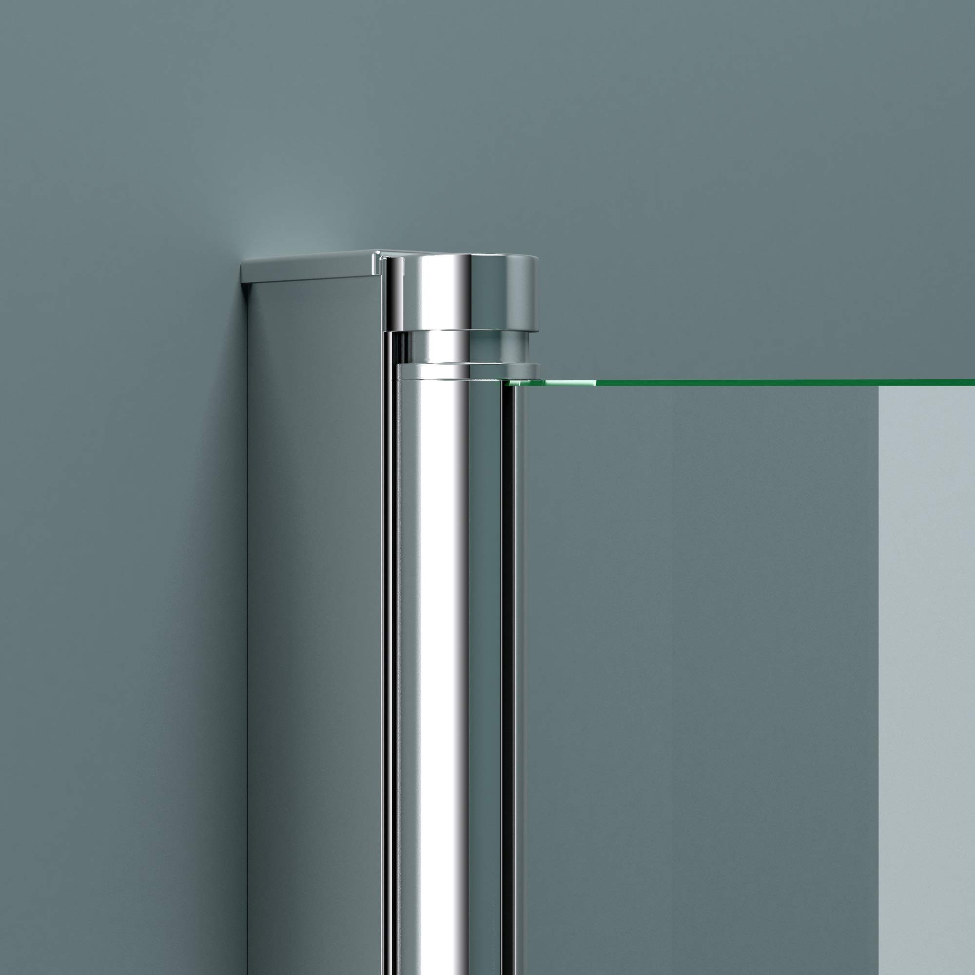 doporro Badewannenaufsatz Design Duschabtrennung Cortona1121 Badewannenaufsatz 6mm ESG-Sicherheitsglas inkl. Nanobeschichtung, Badewannenfaltwand, Einscheibensicherheitsglas