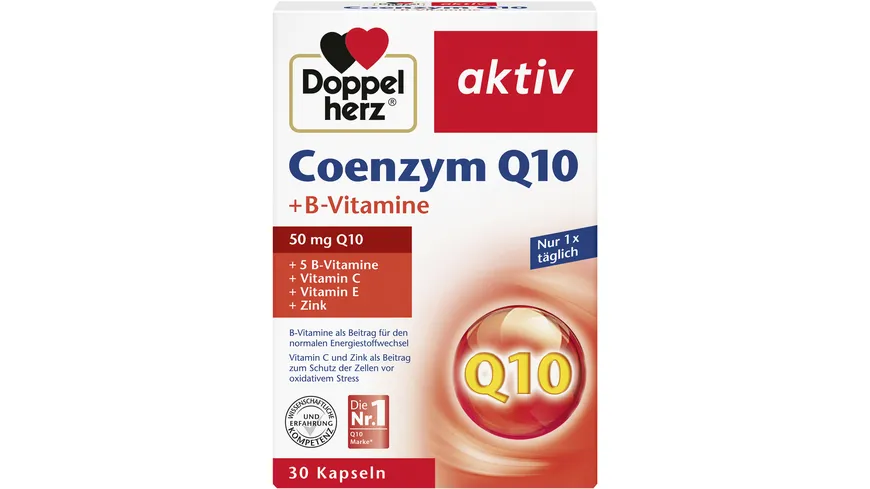 Doppelherz Coenzym Q10 + B-Vitamine 30 Kapseln