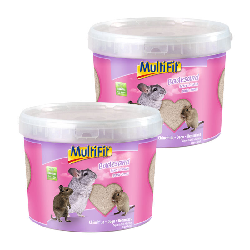 MultiFit Badesand & Badehäuser MultiFit Badesand für Chinchilla 2x5 kg