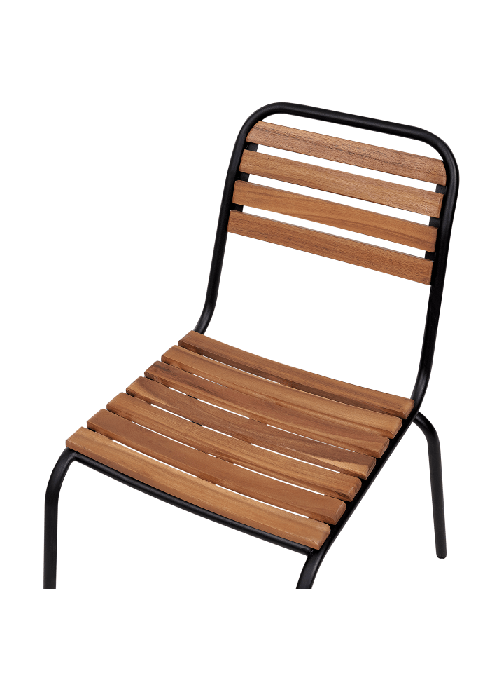 Beliani 7-tlg Gartentisch Set VALLESE in Heller Holzfarbton günstig kaufen onesize
