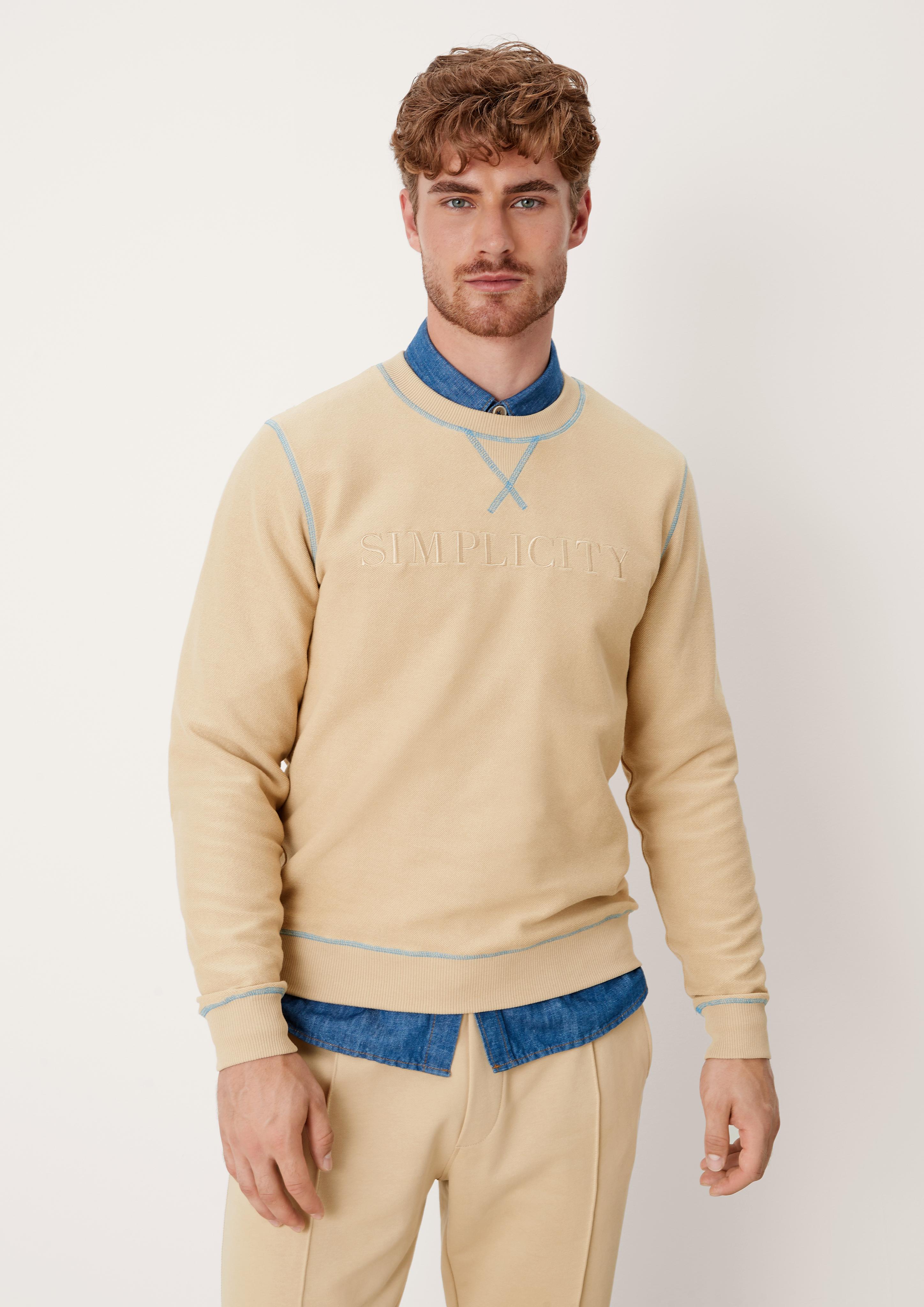 Sweatshirt mit Kontrast-Naht  2125439-81D5