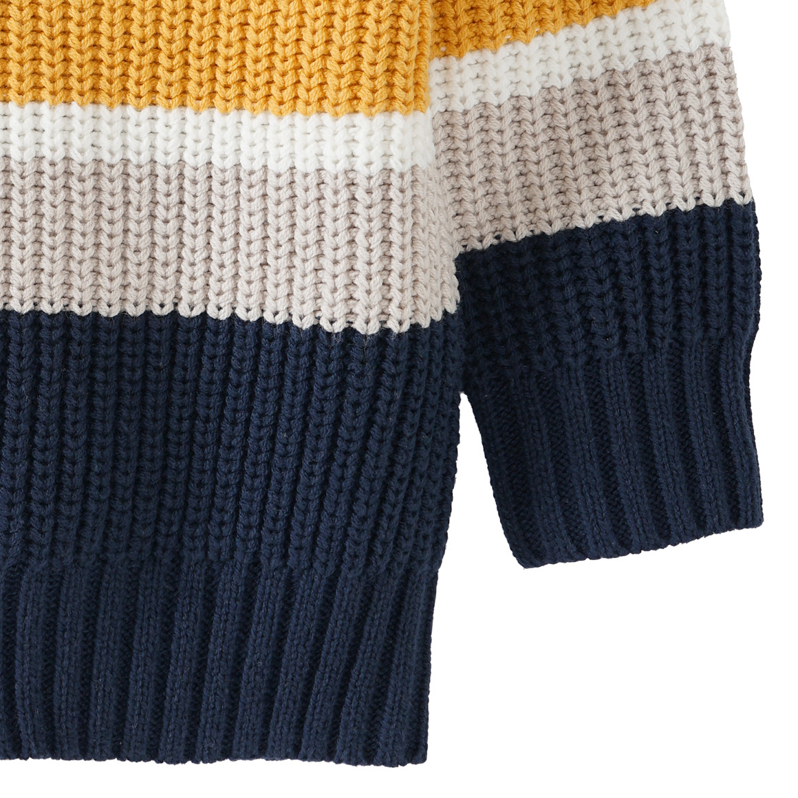 Jungen Strickpullover mit Troyerkragen