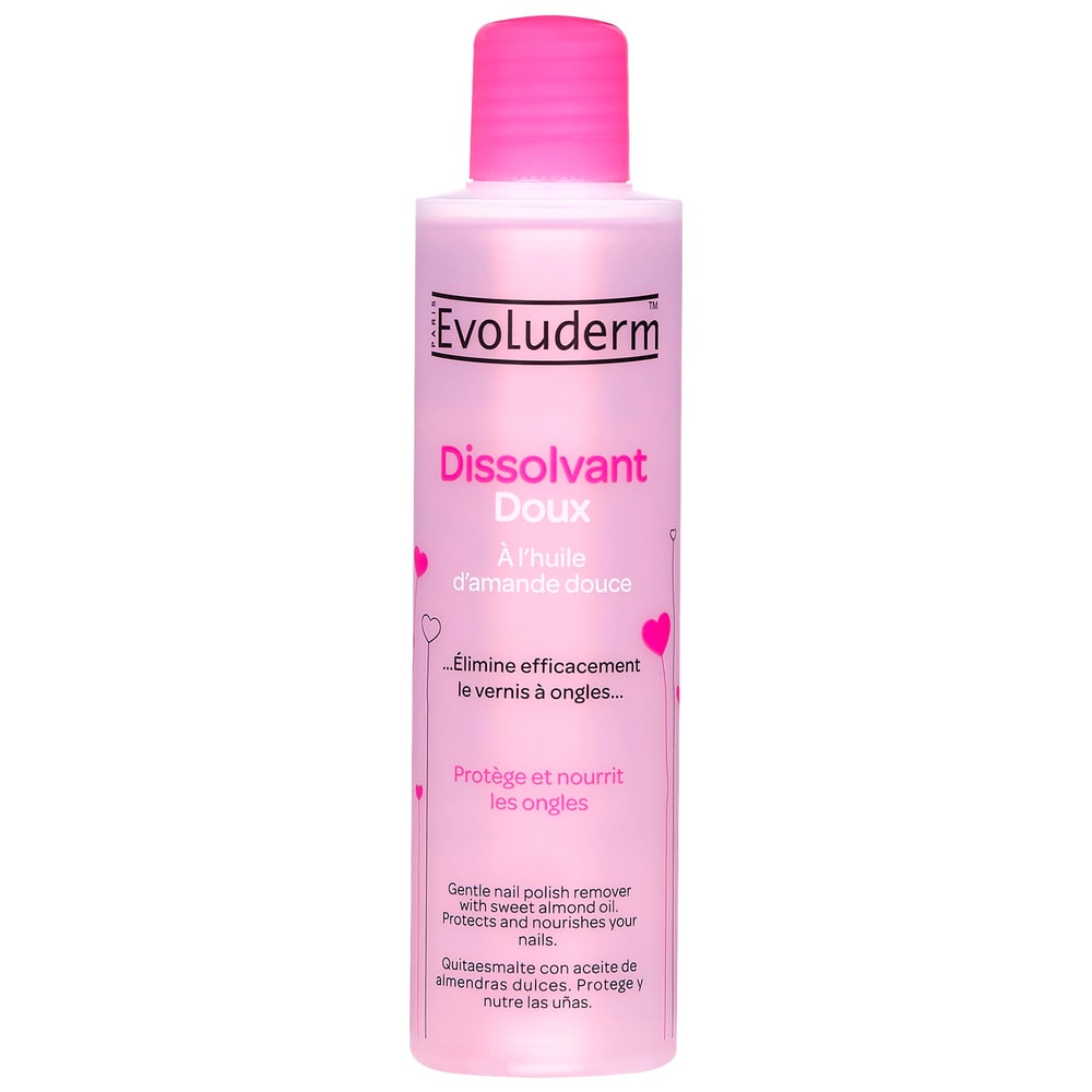 evoluderm Dissolvant Dissolvant Doux à l'Huile d'Amande Douce - 200 ml