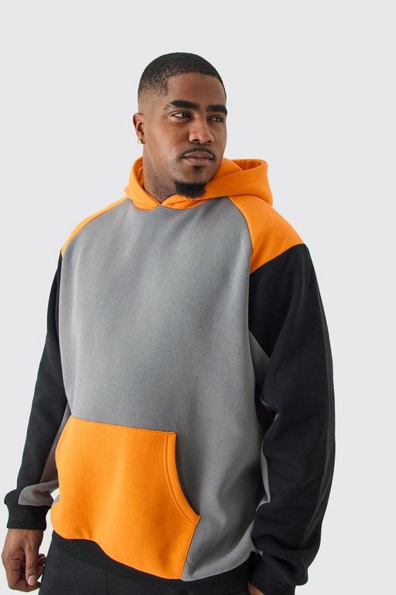 Plus Colorblock Raglan Hoodie