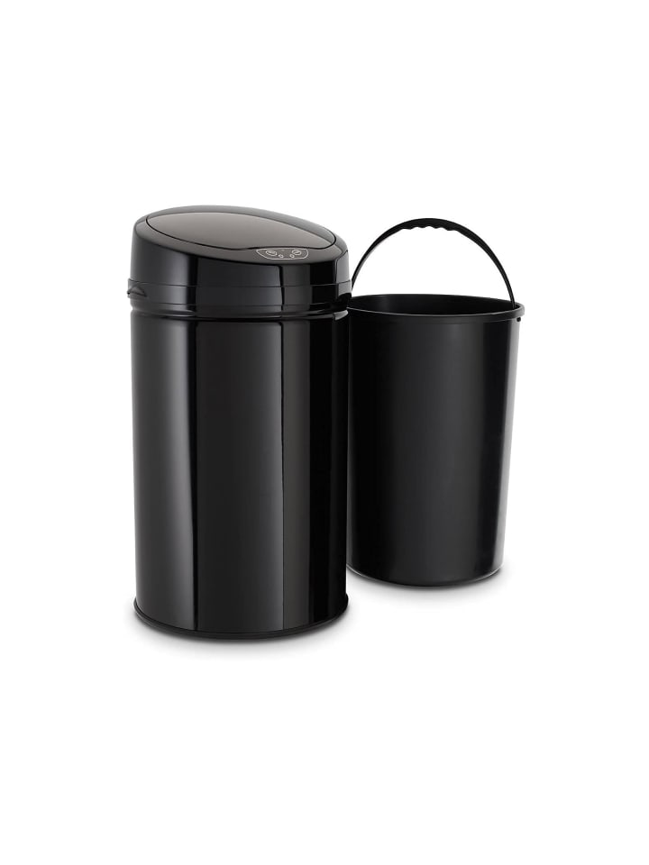 Echtwerk Edelstahl Abfalleimer mit Sensor 30 l in Schwarz günstig kaufen onesize