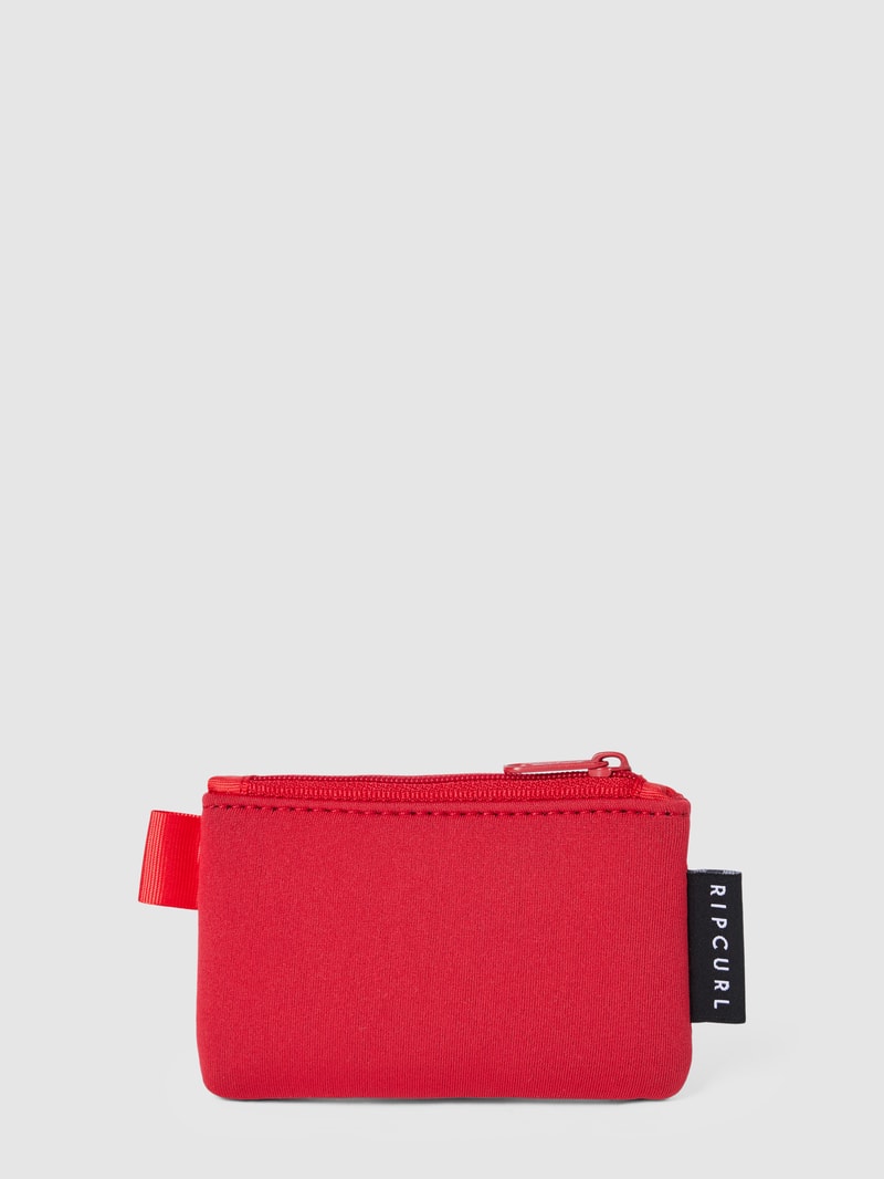 Schlüsseletui mit Label-Print in rot